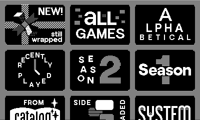 Playdate OS 3.0のフォルダビュー Playdate OS 3.0のフォルダビュー