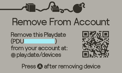 Remove From Account screen